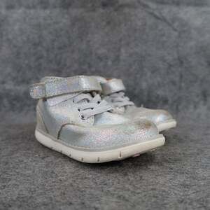 Stride Rite Shoes Kids 7 Boots Quinn Leather Iridescent Toddler Baby Comfort SRT